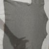 blusa cinza de manga longa e gola média - básicas e t-shirts 