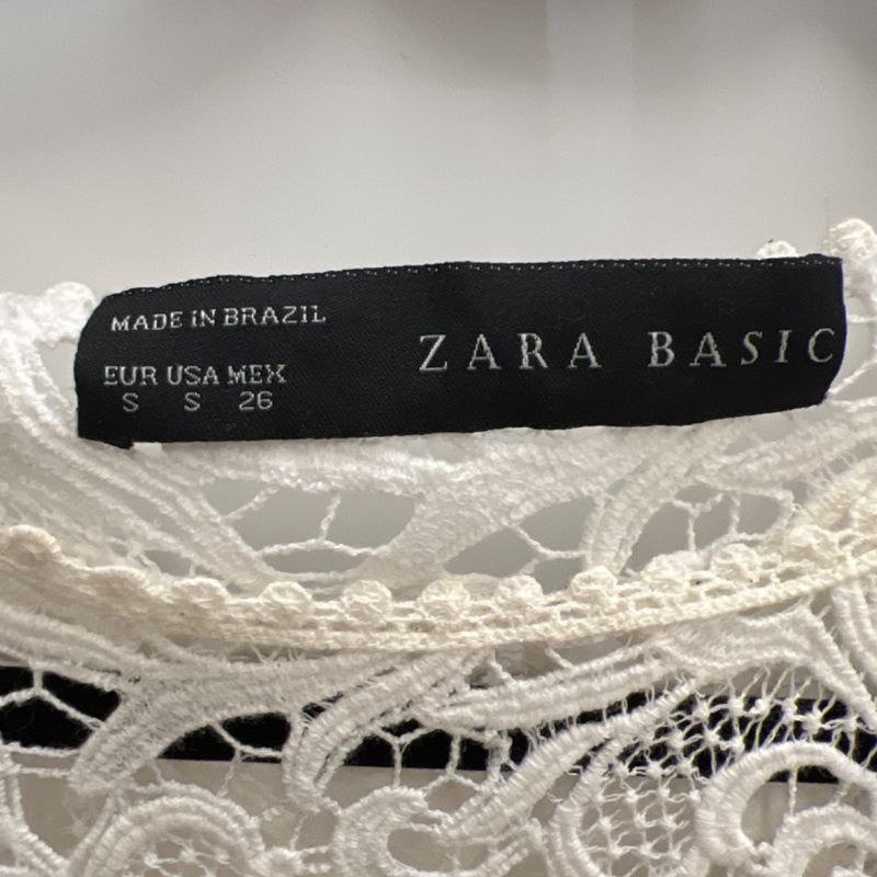 Lulu様　1本 Blusa com Renda Manga Longa Zara | Zara Usado 106596331 | enjoei