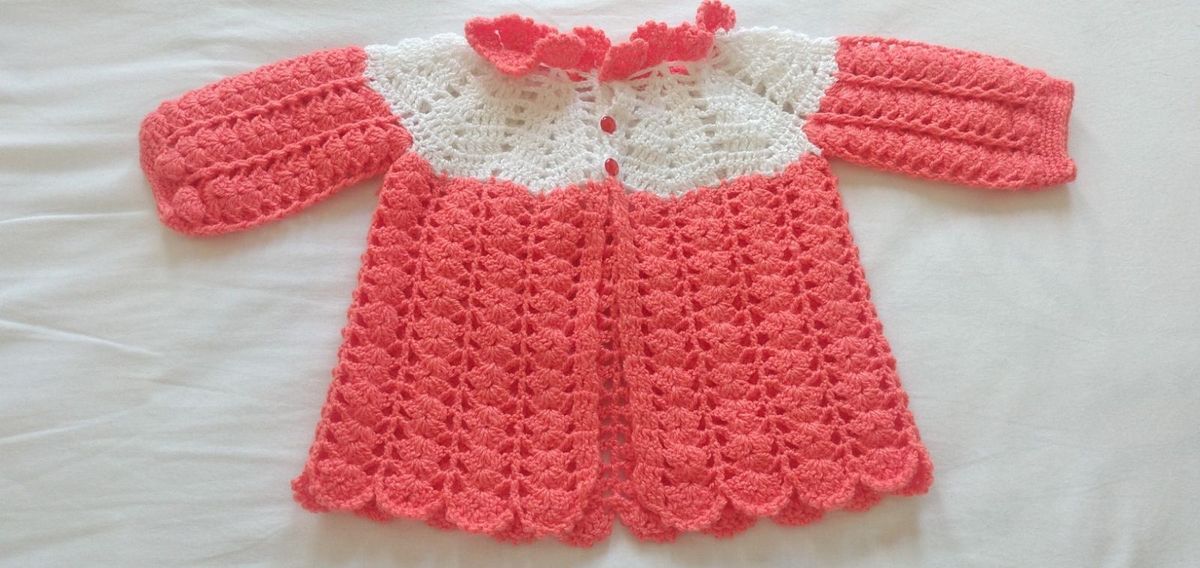 Blusa De Croche Recem Nascido Ou Boneca Cor Coral Roupa Infantil Para Bebe Artesanal Usado 41670351 Enjoei