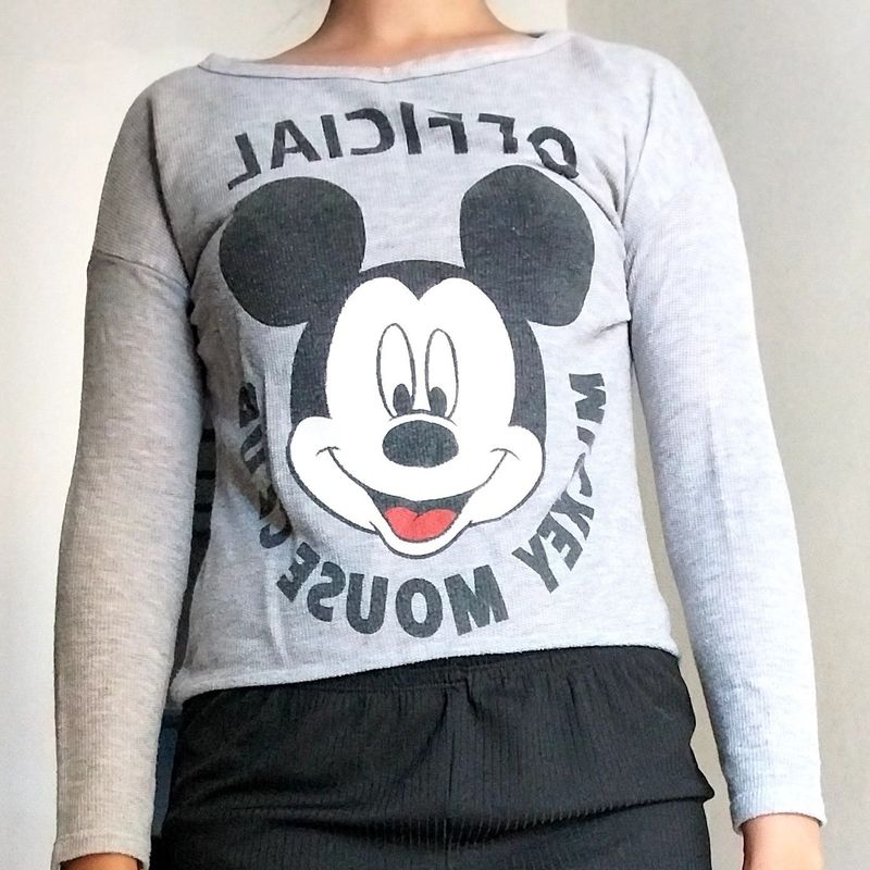 Blusa de best sale frio do mickey