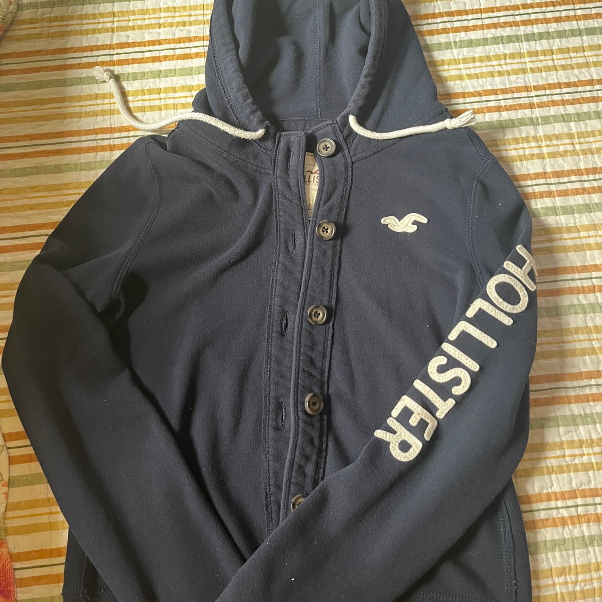 Blusa de best sale frio hollister branca