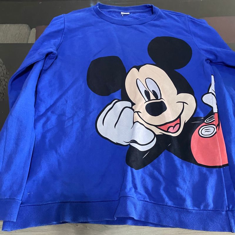 Blusa de store frio mickey infantil