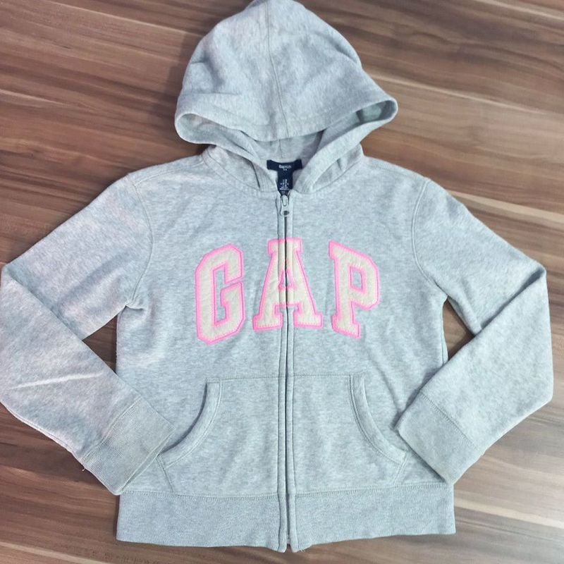 Casaco Gap Infantil Blusa Gap Rosa Blusa De Moletom Rosa Claro GAP