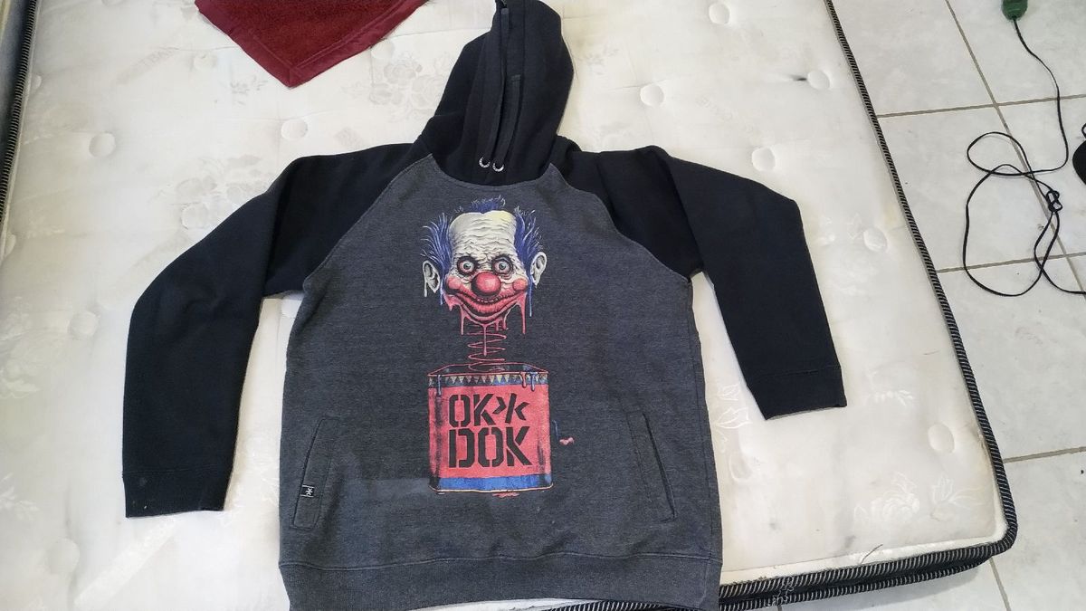 Blusa de Frio Moletom Okdok Preta. | Casaco Masculino Okdok Usado 39750296 | enjoei