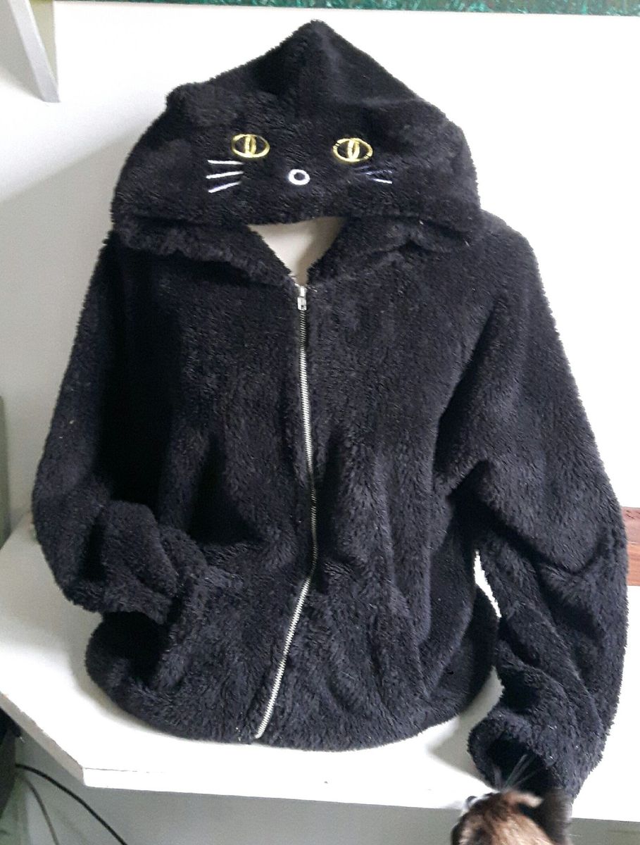 blusa de frio de gatinho