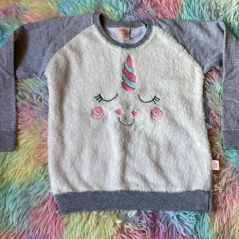 Blusa de frio unicornio hot sale infantil