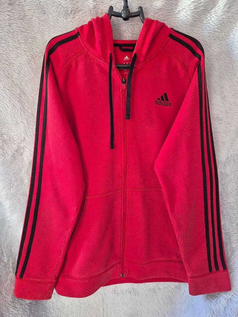 Blusa, de Frio Vermelha Original | Camisa Masculina Adidas Usado ...