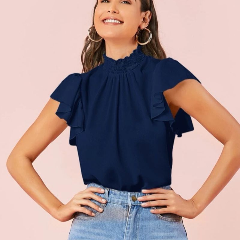 Blusas 2025 azules shein