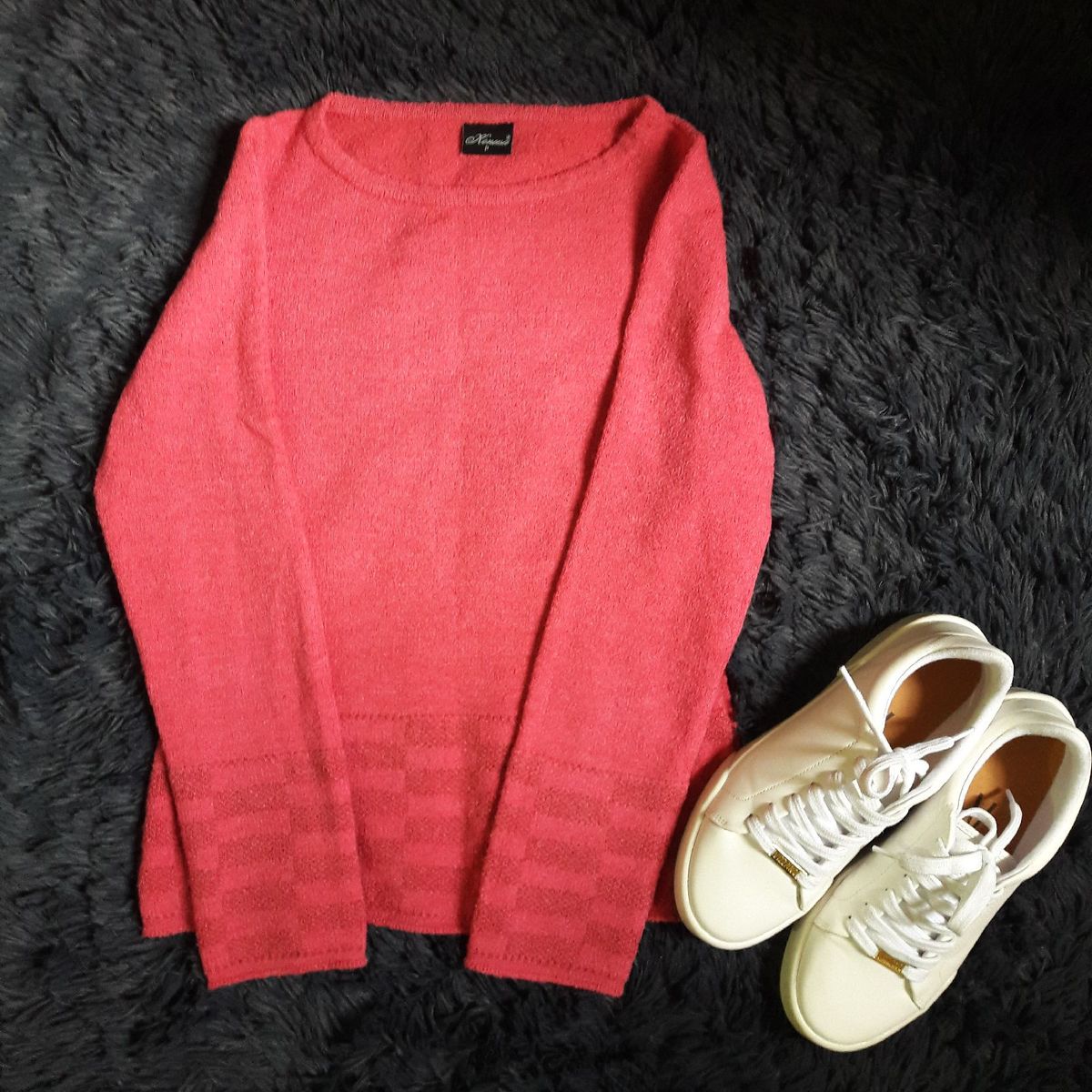 blusa de lã rosa - blusas kenusa