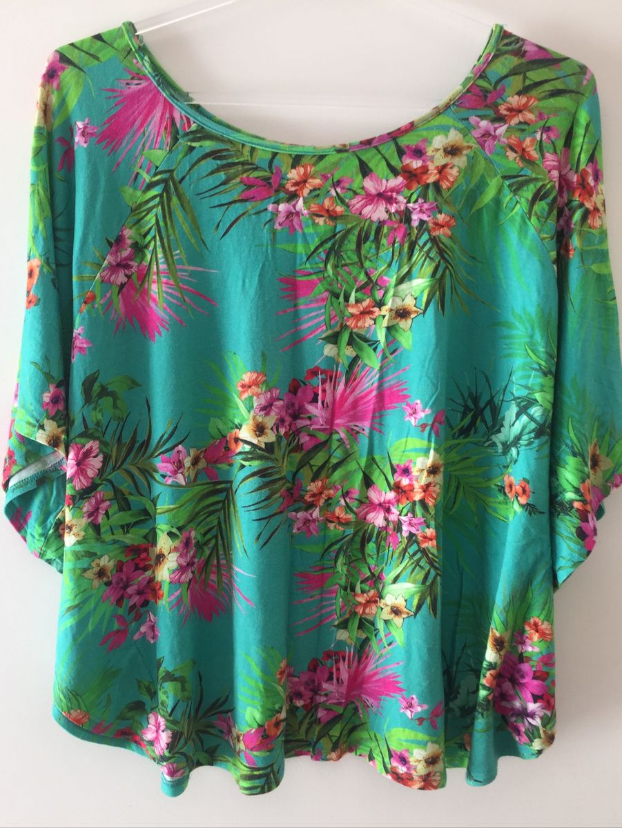 blusa de malha estampada feminina