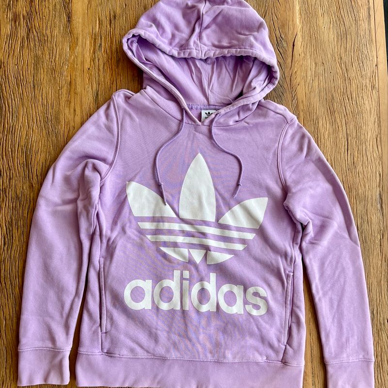 Moletom fechado adidas originals trefoil clearance rosa