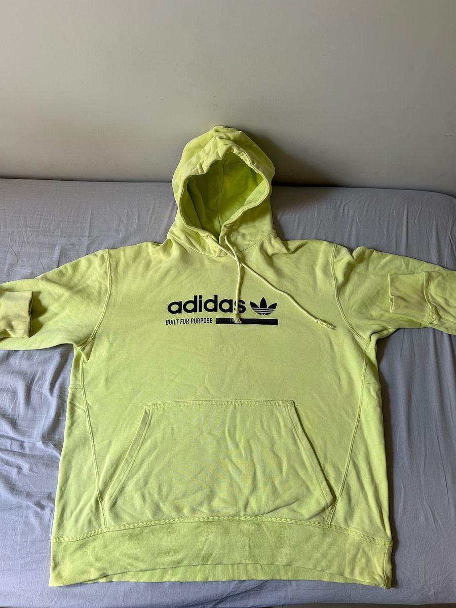 Moletom adidas best sale verde neon