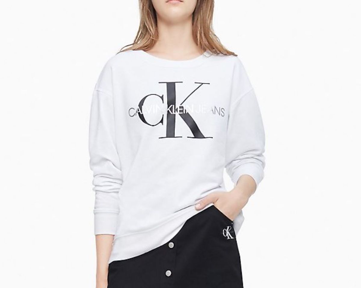 Moletom Feminina CalÃ§a Calvin Klein Feminino Calça Tecido Moletom