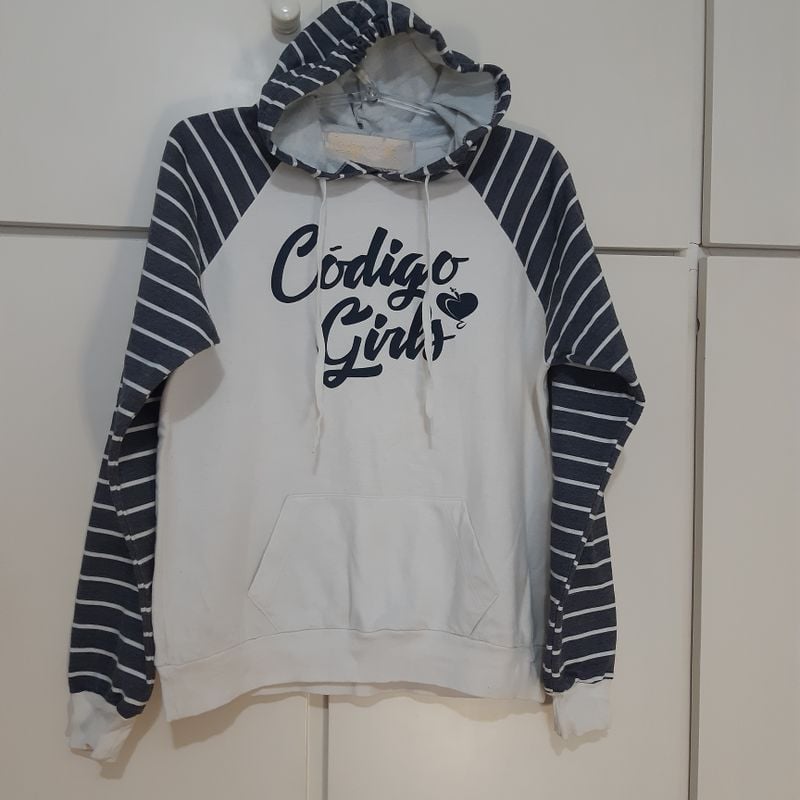 Blusa de Moletom Código Girls G Branca Blusa Feminina Codigo Girls Usado  88398680 enjoei