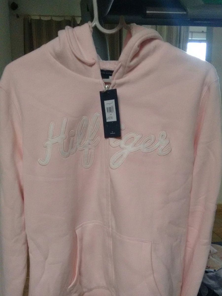 moletom tommy hilfiger rosa