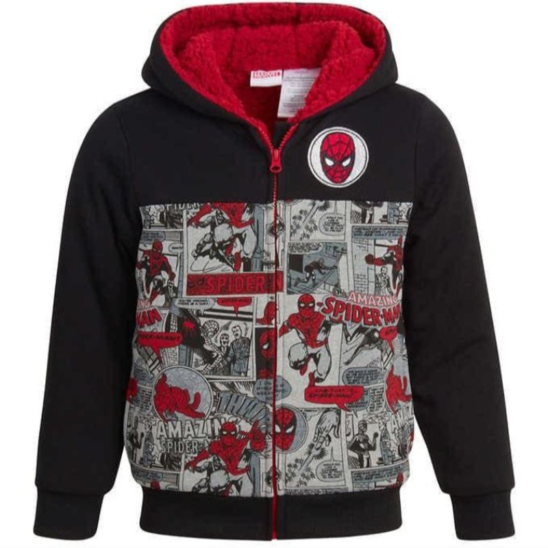 Moletom Jaqueta Infantil Homem Aranha Casaco Homem Aranha Infantil