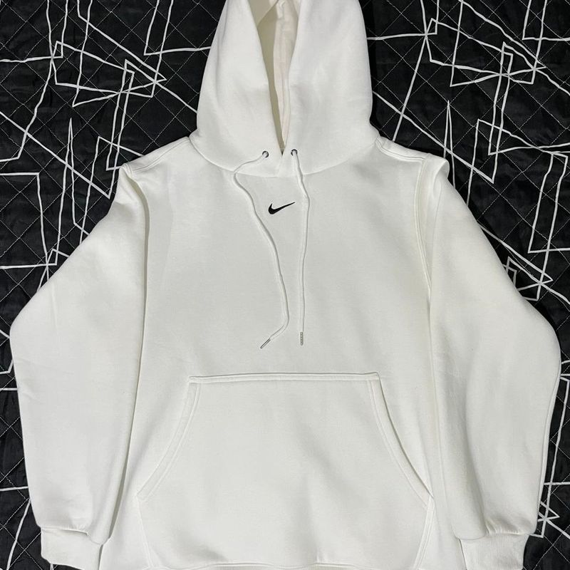 Blusa de Moletom Nike Mini Swoosh Branca Camiseta Masculina Nike Usado  105663107 enjoei