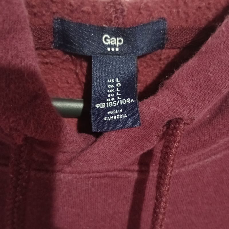 Blusa de Moletom Original Importa da Gap Tamanho G, Casaco Masculino Gap  Usado 91338230