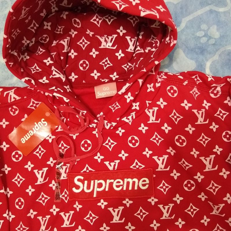 Moletom supreme x louis 2024 vuitton