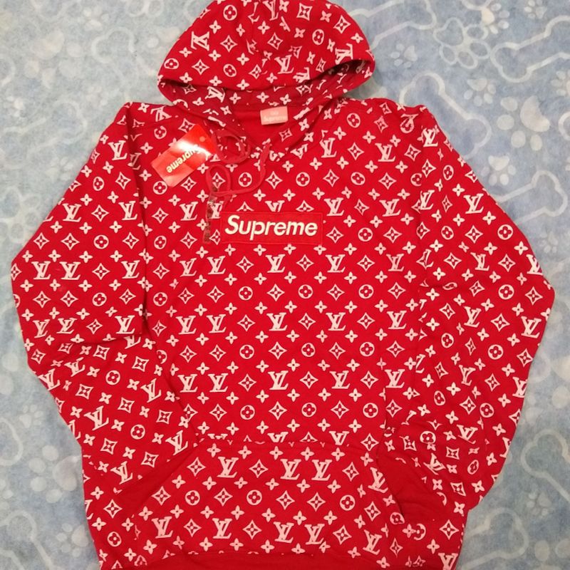 Moletom cheap supreme vermelho