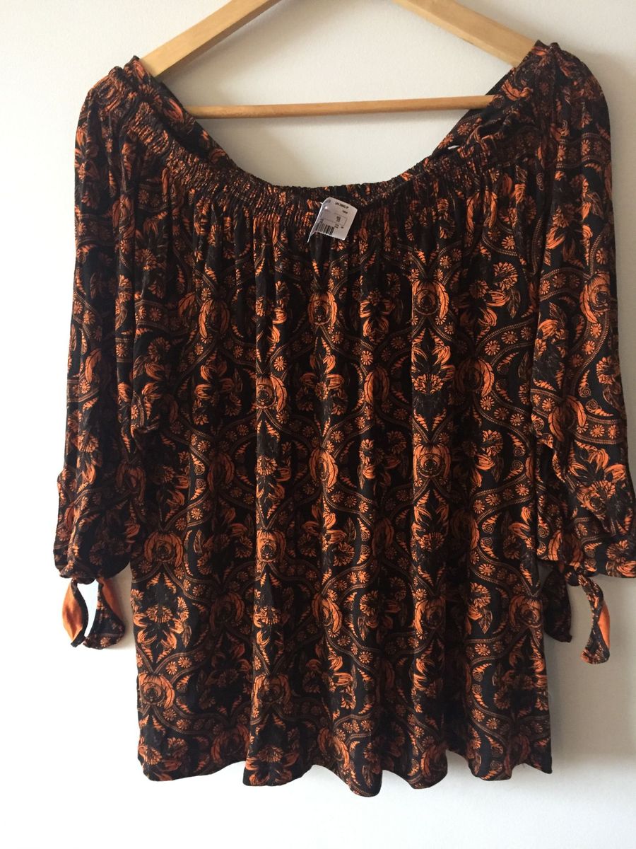 blusa estilo cigana plus size