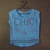 .blusa feminina azul chic luckiness usada tam p - (promocao liquidacao roupas femininas - outros luckiness 