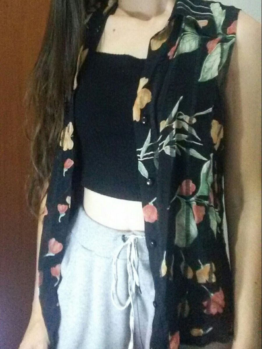 blusa florida - blusas sem-marca