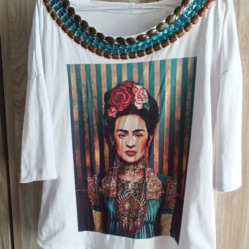 Blusa Frida Kahlo Brida Usado 103413253 enjoei