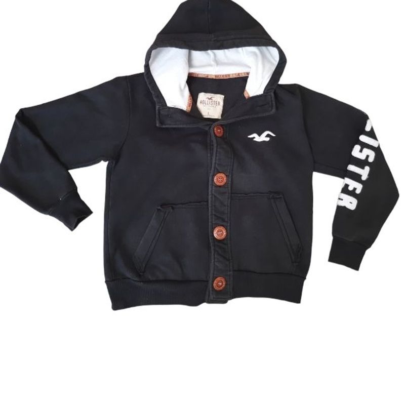 Botão Blusa Hollister Moletom Moletom Hollister Botao Moletom