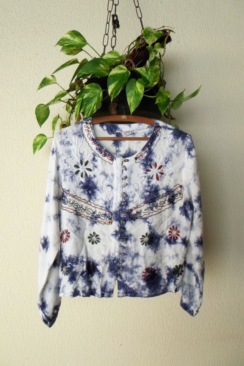 blusa indiana cropped - blusas artesanal