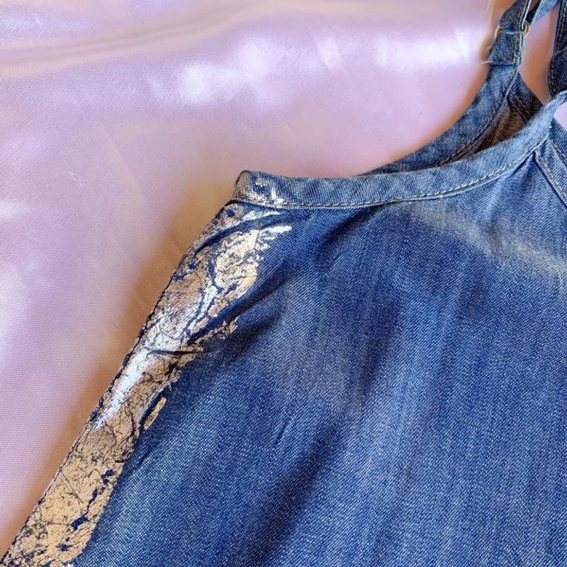Blusa store jeans c&a