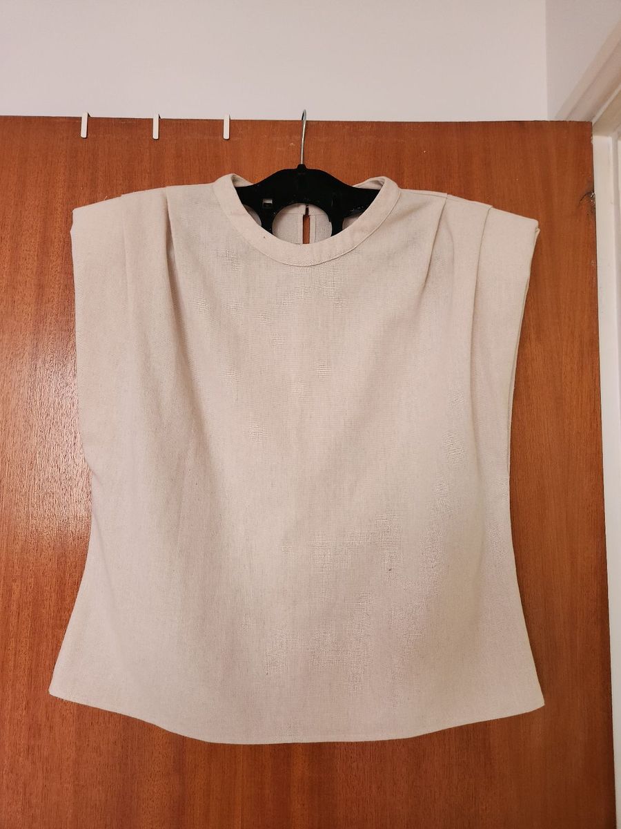 Blusa Linho Natural, Blusa Feminina Amaro Usado 84184571