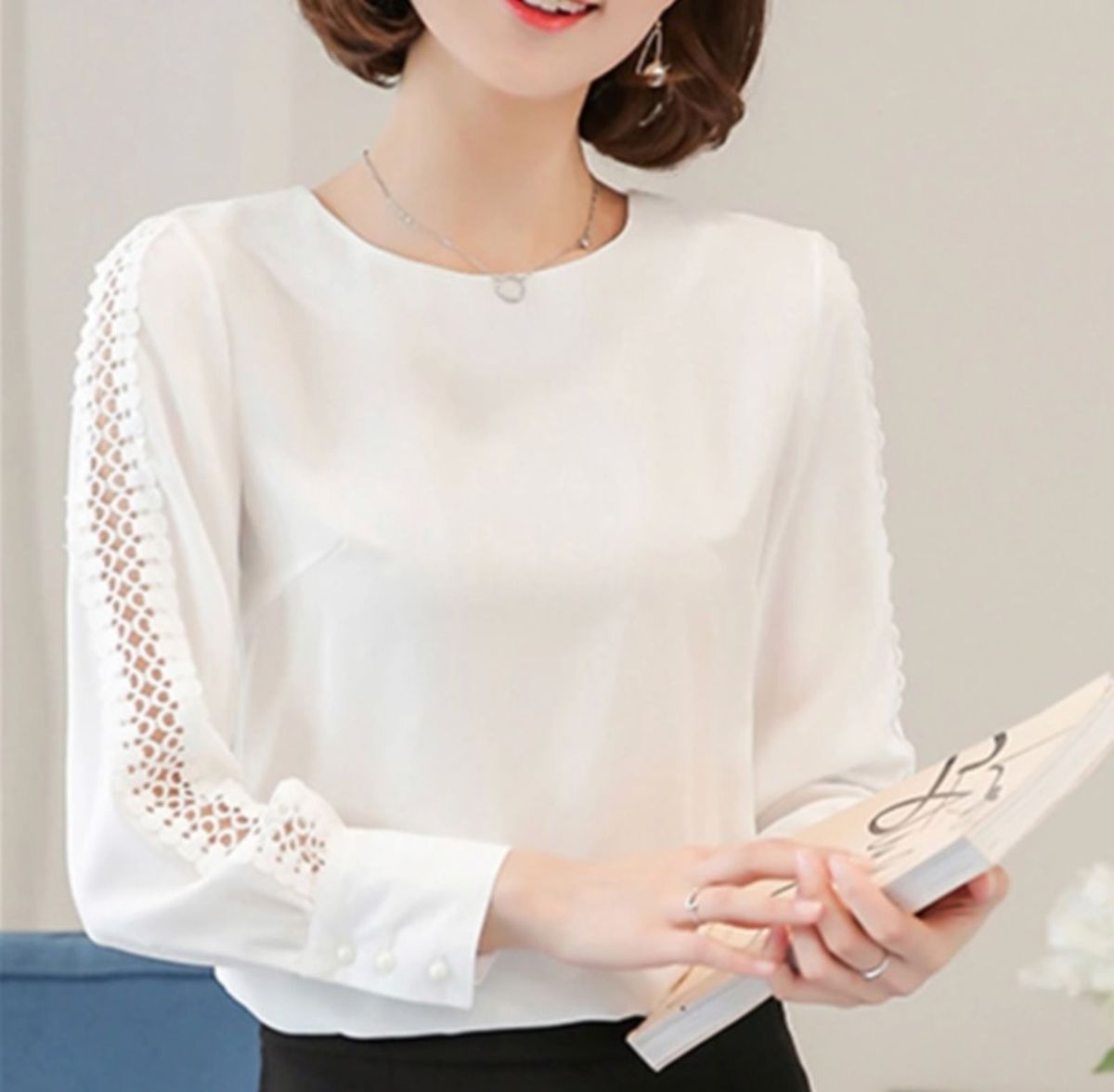 blusa branca feminina chique