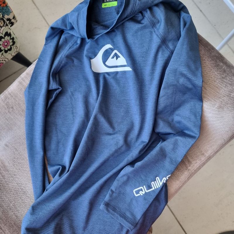 Blusa Manga Longa Quilksilver Nova! Proteção Raios Uv Praia