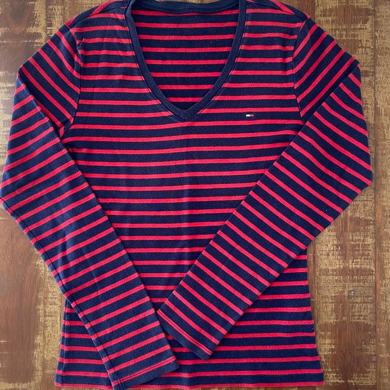 Blusa manga longa store tommy hilfiger feminina