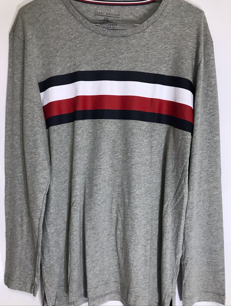 blusa tommy feminina manga longa