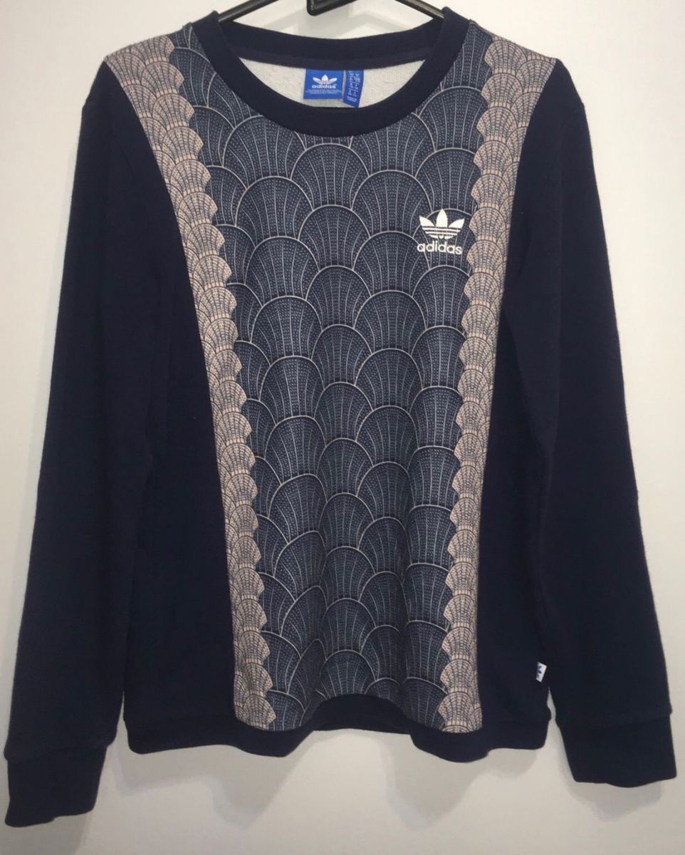 moletom adidas azul feminino