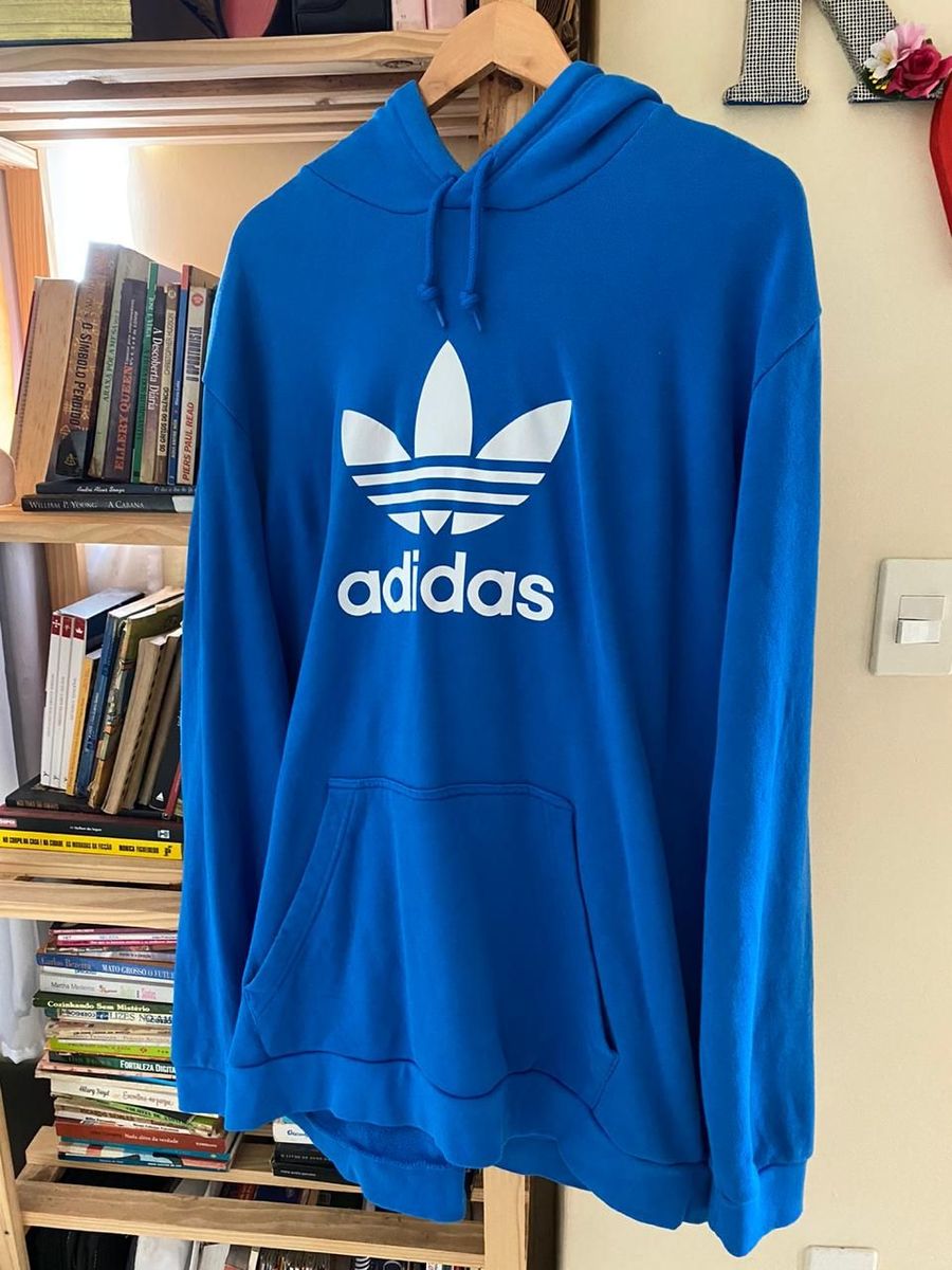 moletom adidas masculino azul