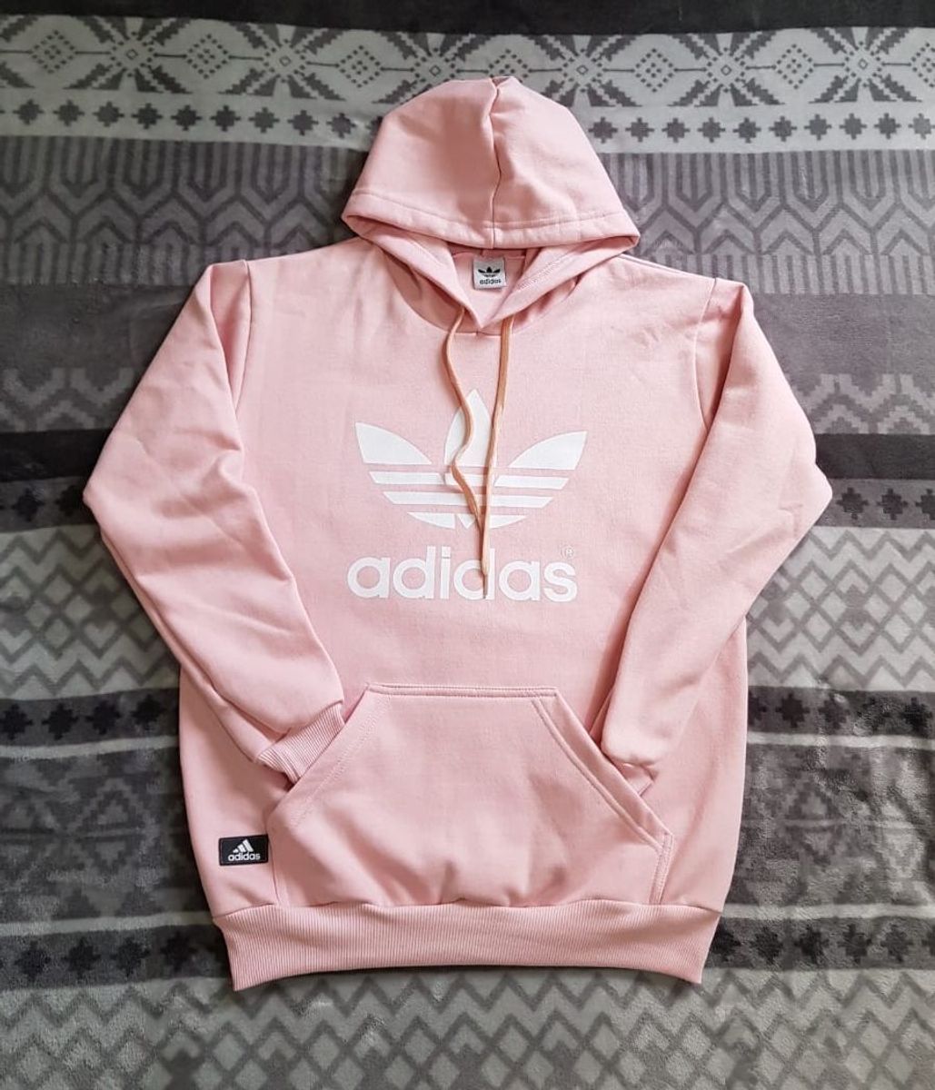 moletom rosa adidas masculino