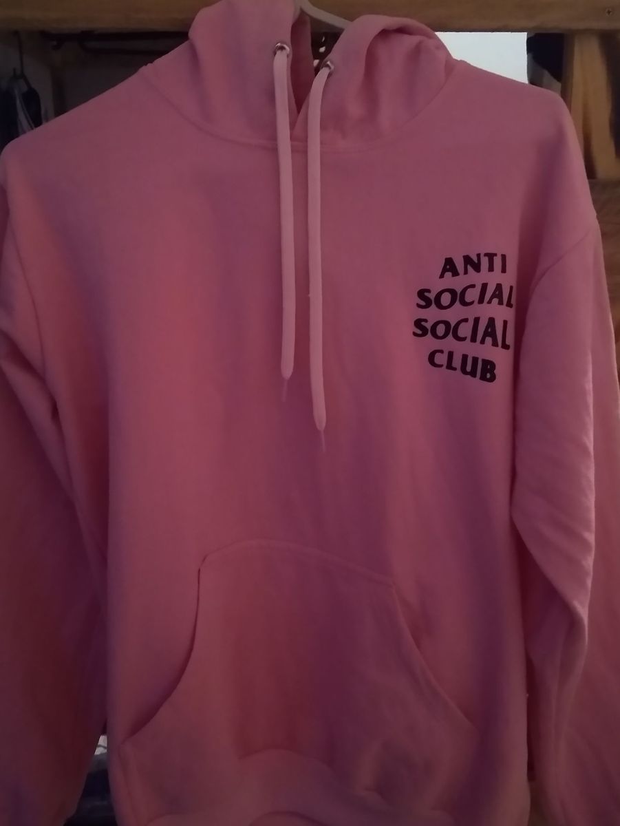 moletom anti social club rosa
