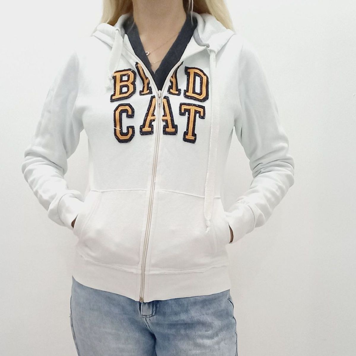 Moletom Estilo Americano | Blusa Feminina Bad Cat Usado 29062816 | enjoei
