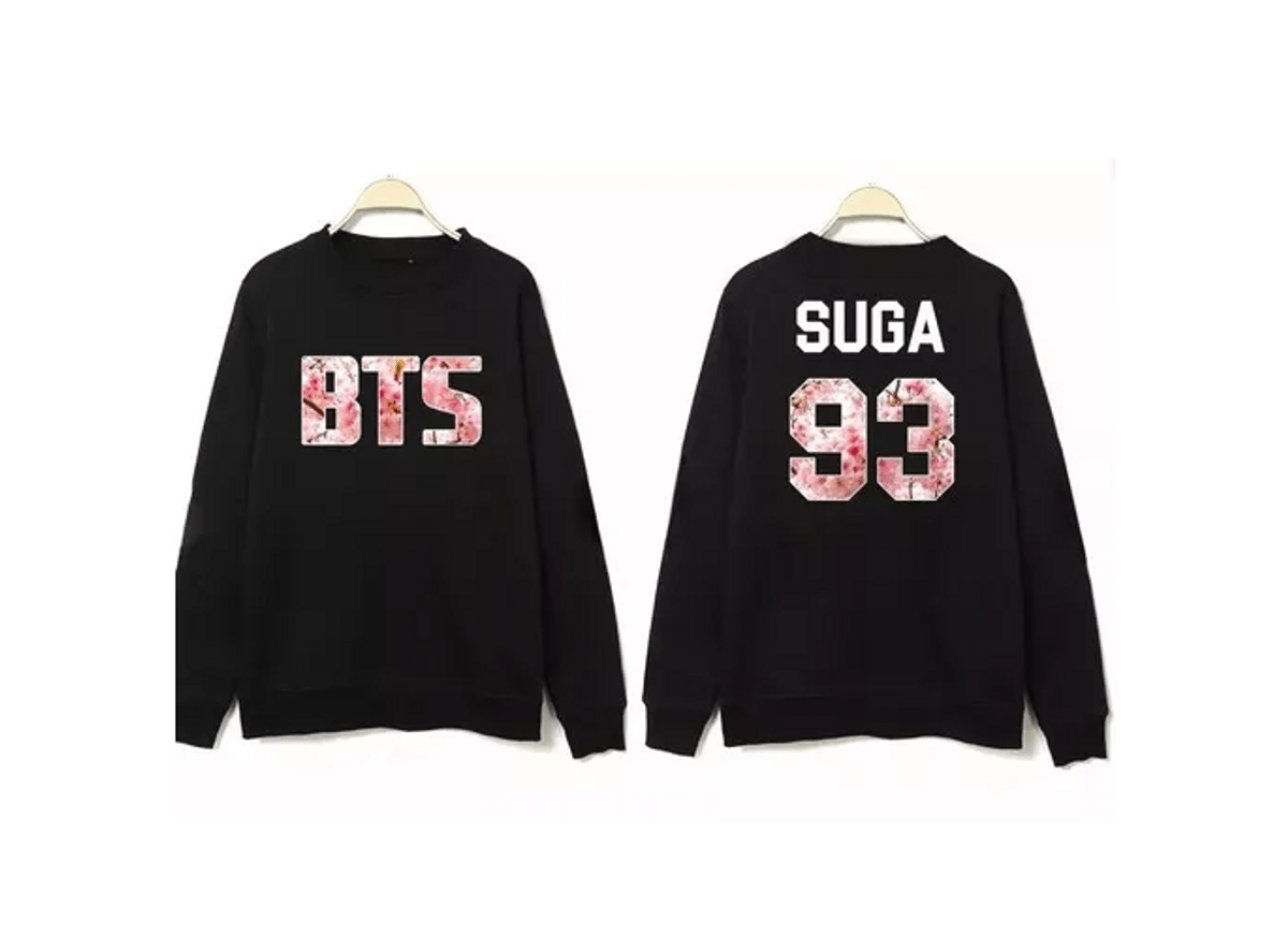 moletom feminino bts suga