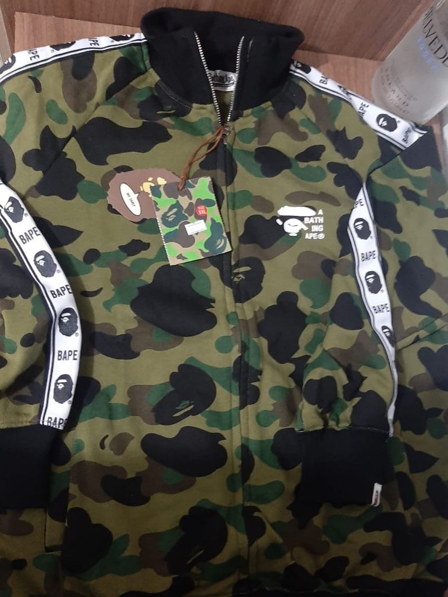 moletom bape camuflado