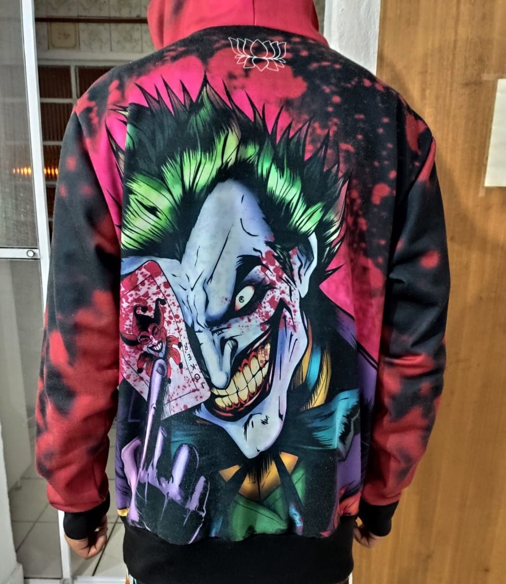 blusa de moletom do coringa