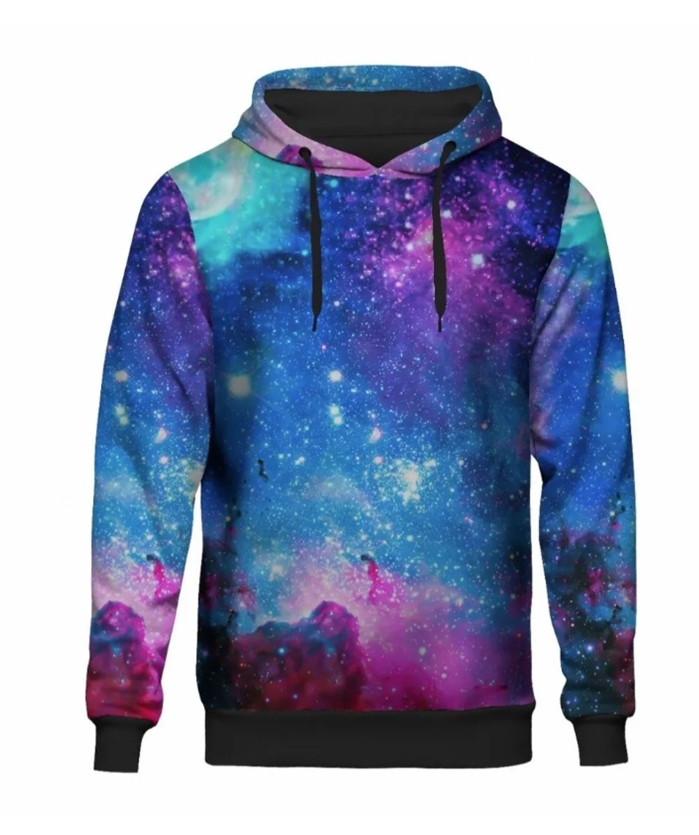 blusa de frio galaxia masculina