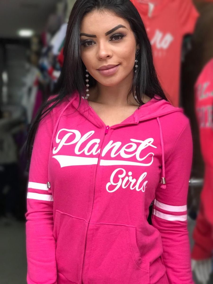 blusa de moletom planet girl