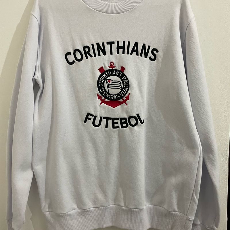 Blusa Moletom Corinthians Torcida Retrô Casaco Masculino Usado 106780750  enjoei