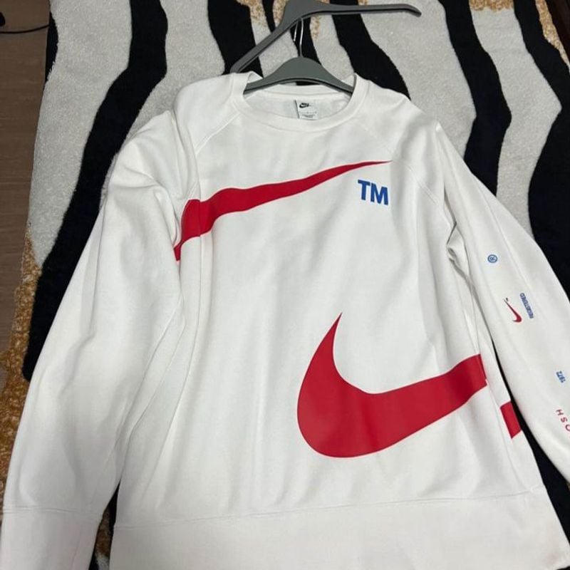 Blusa Nike Swoosh Tm Moletom Branco Original Jaqueta Casaco Masculino  Nike Usado 111366456 enjoei