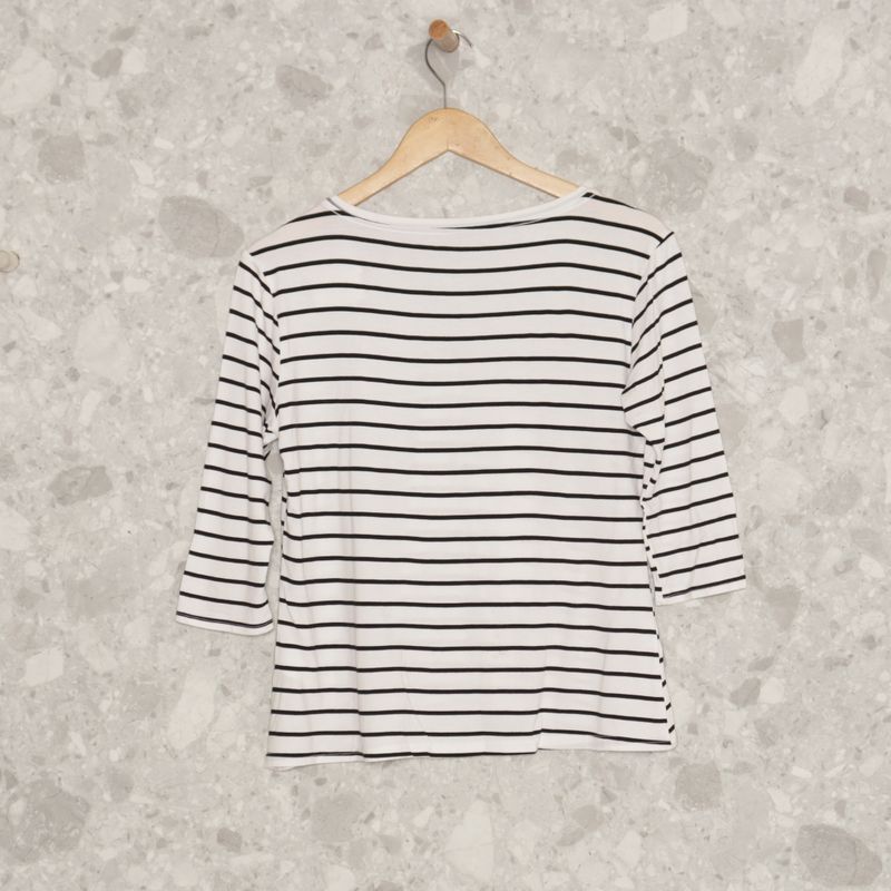 Blusa Off White Listrada Riachuelo Blusa Feminina Riachuelo
