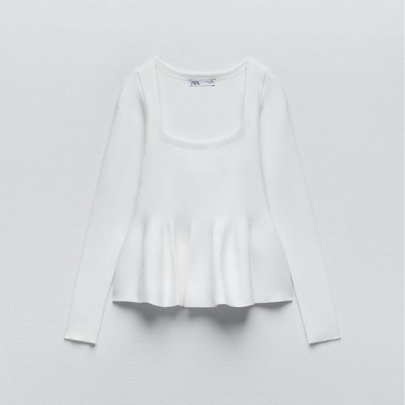 Blusa peplum zara sale